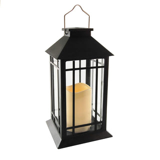 Lumabase Electric Lantern, 11", Black