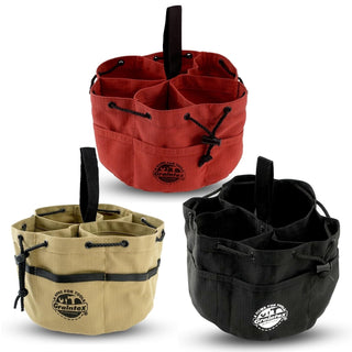 Graintex Carrier Bag Case, 10 inches diameter, 7 inches height, Black, Rust and