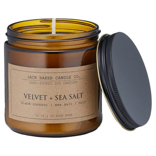 Jack Baker Candle Co. Candle, 16 Oz, Black