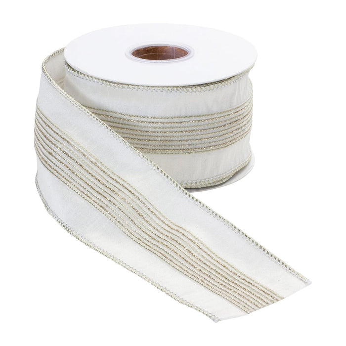 Melrose Decorative Ribbon Trim, yds., silver