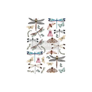 PRIMA MARKETING INC Sticker Decal, Riverbed Dragonflies, Riverbed Dragonflies