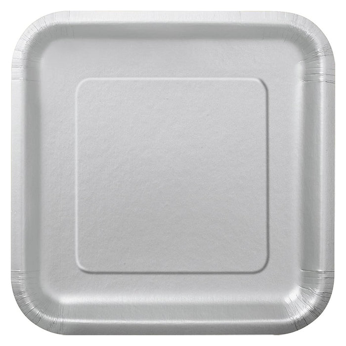 Unique Dishware Plate, 7", Silver