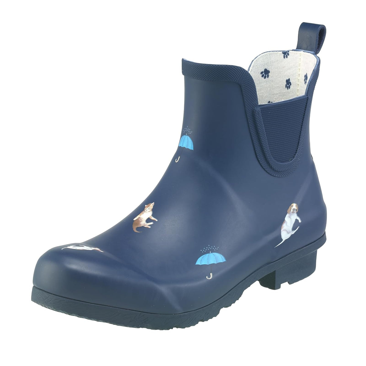 Galleria Enterprises Boot, 6, Navy-cats & Dogs