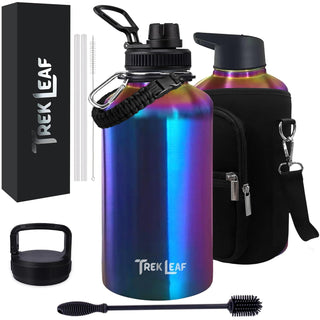 Trek Leaf Bottle, 64 Ounces, Twilight