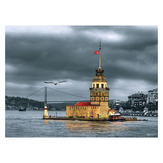 Anatolian Puzzles, 26x19 inches, Kız Kulesi Nostalji