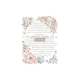 PRIMA MARKETING INC Sticker Decal, Pure Light Floral, Pure Light Floral