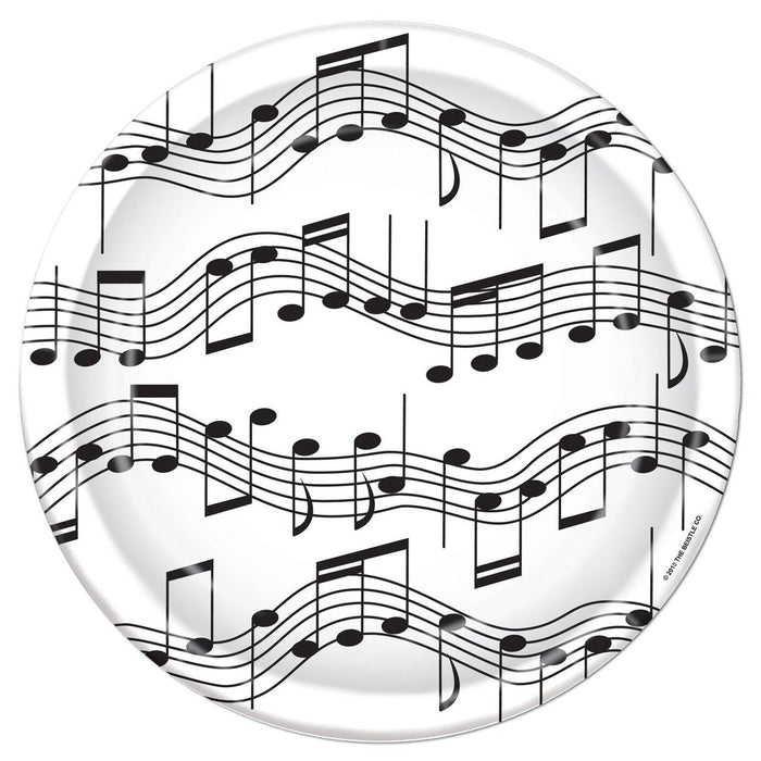 Beistle Musical Note Plates (8/Pkg)