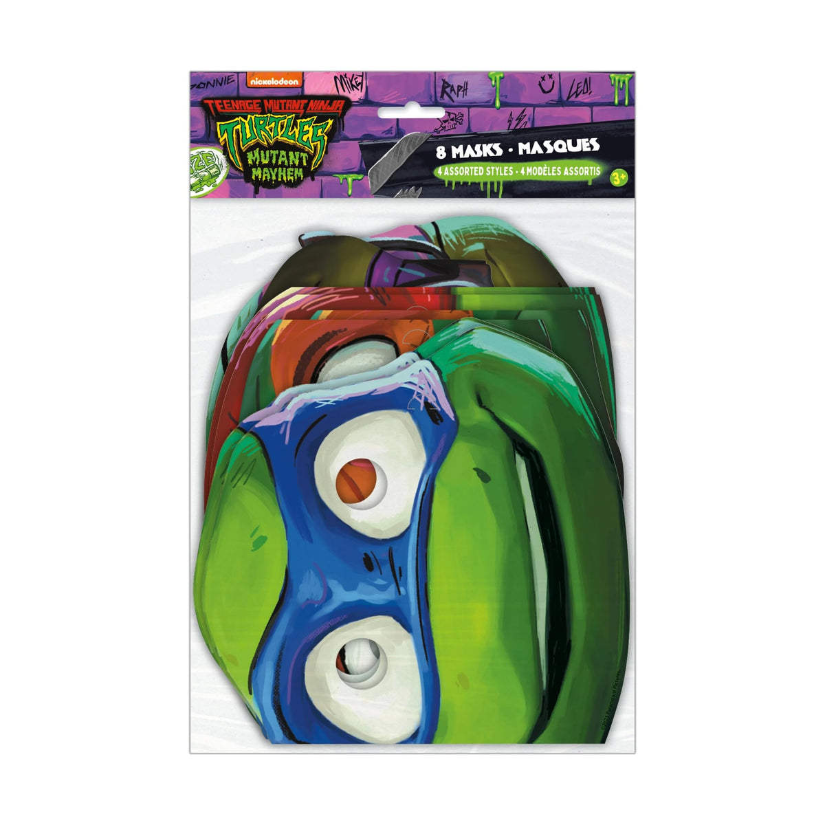 Unique Costume Mask, 7.5"x 11.75", Multicolor