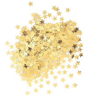 Unique Industries Metallic Gold Star Confetti, 0.5z