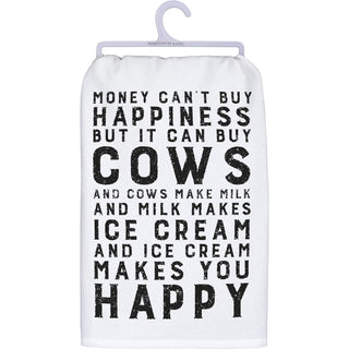 Primitives by Kathy Towel, 28 x 28-Inches, Money Can Buy Cows