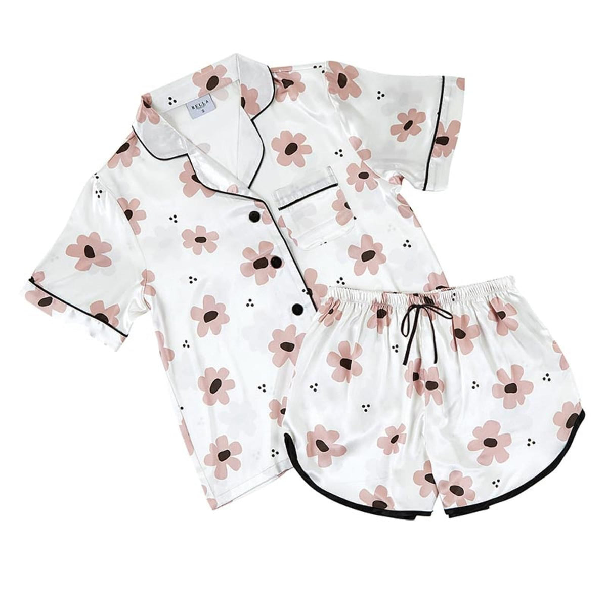 Bella Sleep + Spa Pajamas, Small, Blush Floral