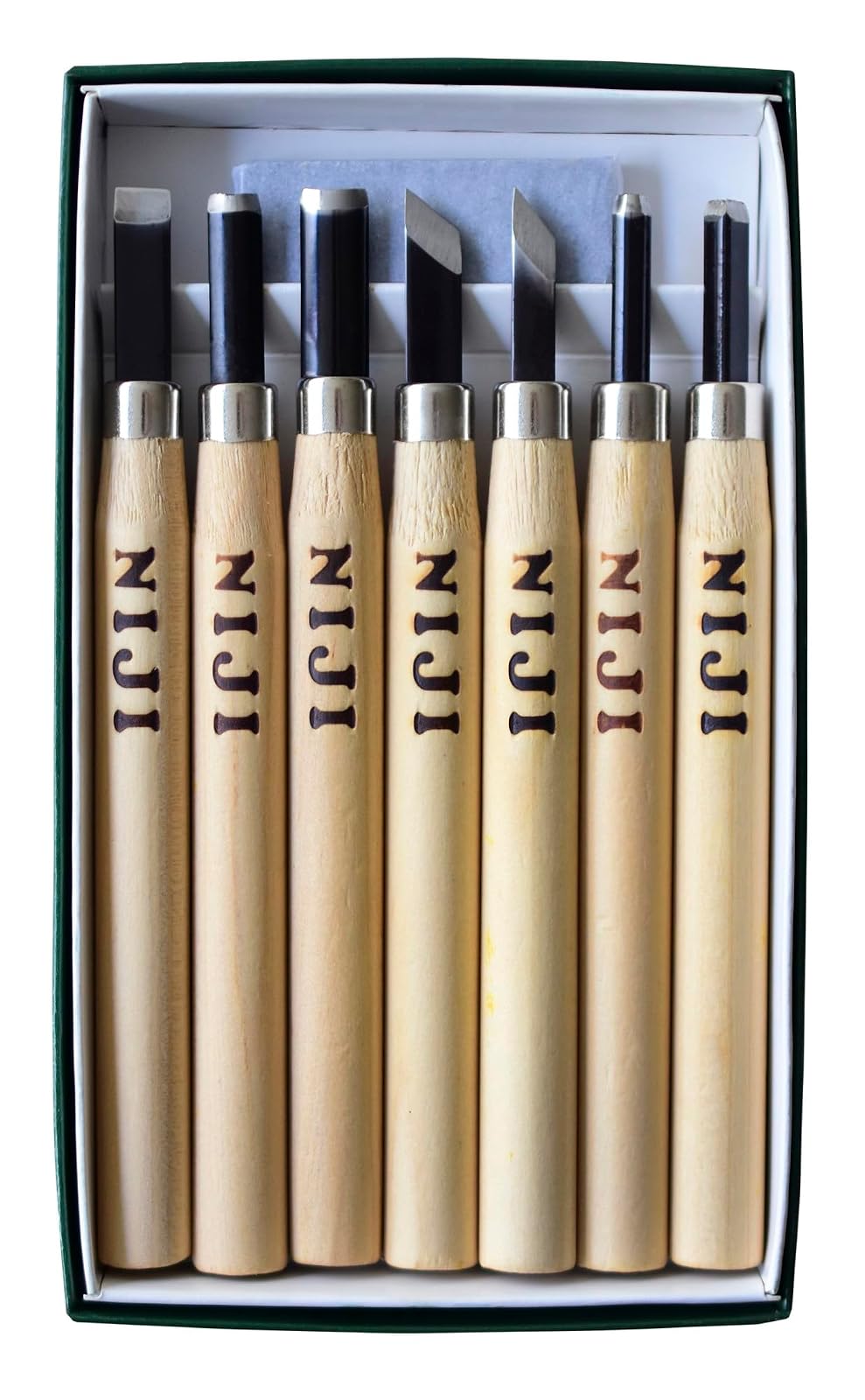 Niji Yasutomo Wood and Linoleum Cutting Set, Set of 7