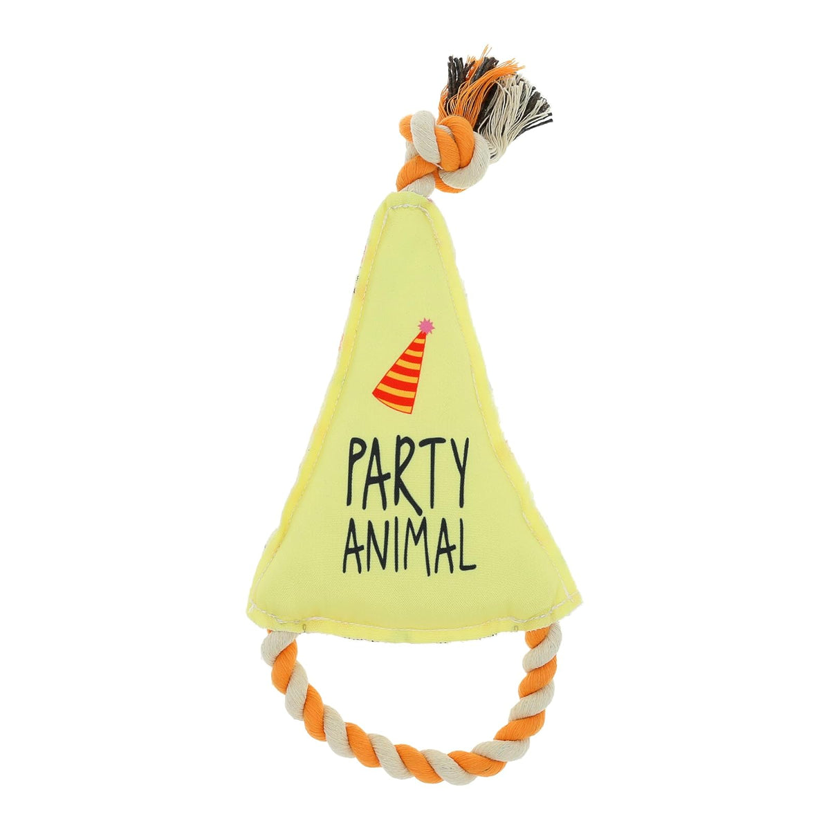 Pavilion Gift Company Pet Toy, 6", Yellow, orange, and black