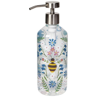 Now Designs Pump Dispenser, DIA2.75 x H8.5in, Bee Garden