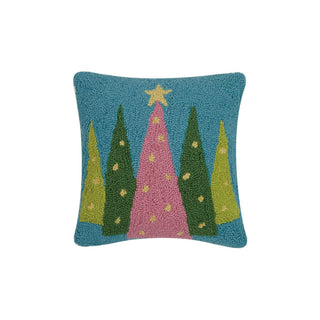 Peking Handicraft Pillow, 14 inches x 14 inches, Green, White