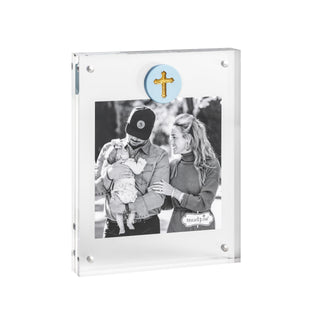 Mud Pie Picture Frame, 6 1/4" x 5", BLUE