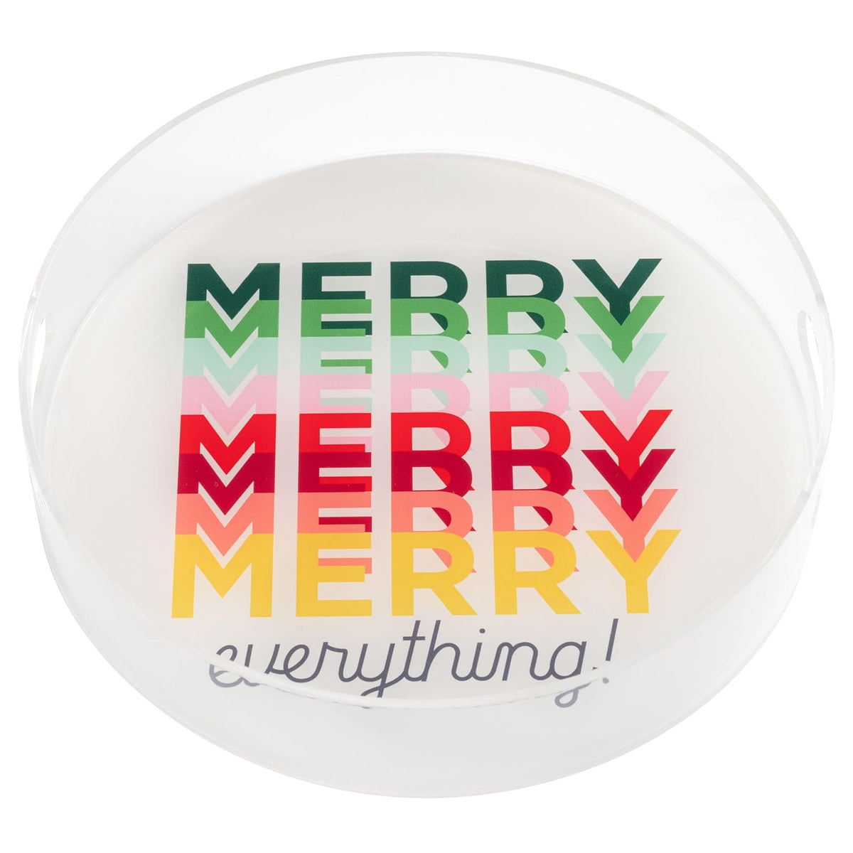 Karma Dishware Plate, Merry Everything, Modern