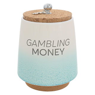 Pavilion Gift Company Money Bank, 6.5", Green, Beige, Brown
