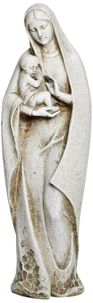 Roman Joseph Studio 40035 Tall Madonna and Child Garden Statue, 14-Inch