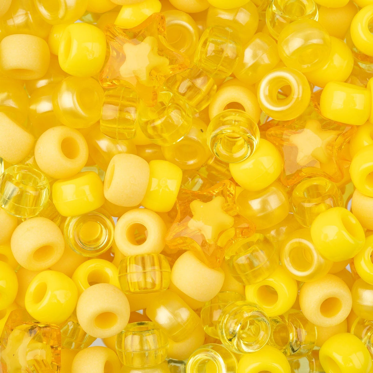 John Bead Craft Bead, 4x7mm, Yellow
