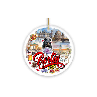 OrnamentallyYou Hanging Ornament, Culturally Artistic Berlin City Ceramic Orname