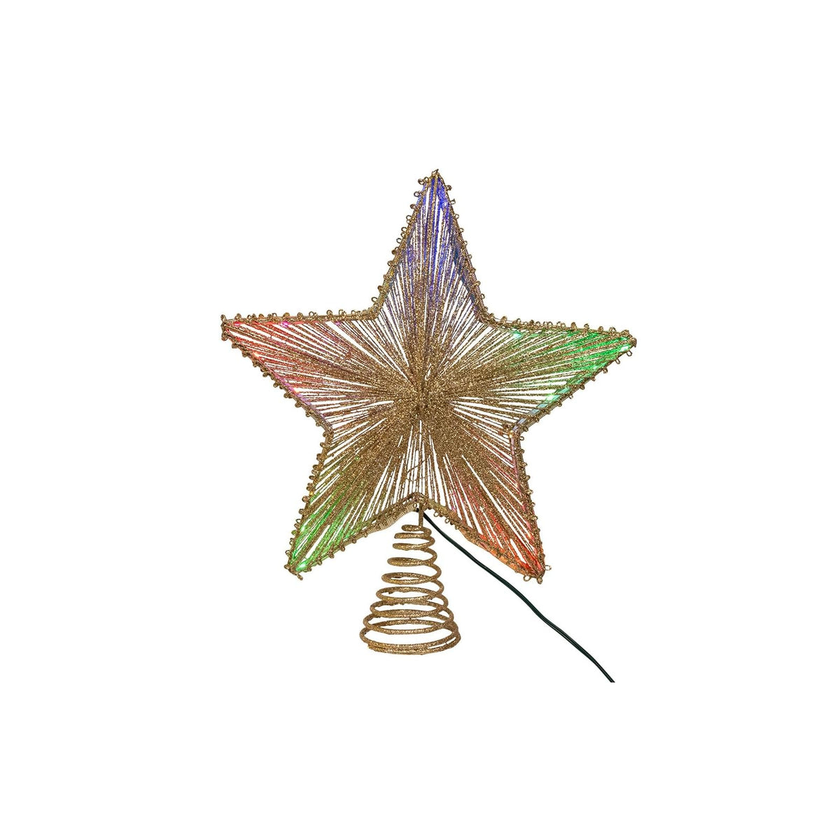 Kurt S. Adler Tree Topper, 11.5", Gold