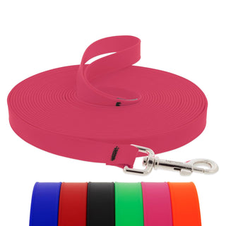 LupinePet Leash, 30-ft long, Neon Pink