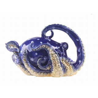 Blue Sky Clayworks Teapot, 10" L x 8" W x 6.5" H, Blue