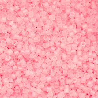 John Bead Craft Bead, Size 11, Coral Pink Matte Macaron AB