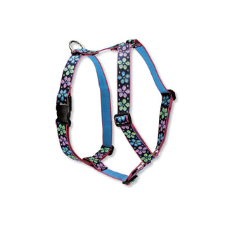 LupinePet Animal Harness, 1"W; 24-38" Girth, Navy, Pink