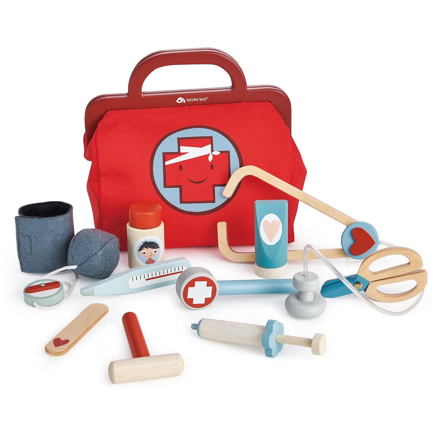 Tender Leaf Toys - Doctor's Bag - Doctor Pretend Play Toy Medical Kit for Age 3+