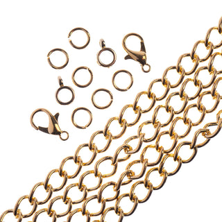 John Bead Jewelry Finding, 5mm, Gold