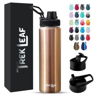 Trek Leaf Bottle, 22 Ounces, Rose Gold