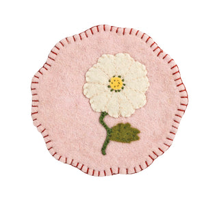 Mud Pie Trivet, 8" dia, White