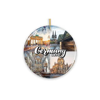 OrnamentallyYou Hanging Ornament, 3 inches, Artistic Germany Landmarks Ornament