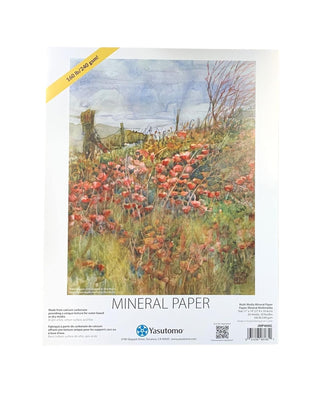 Yasutomo Mineral Paper Pad, 20 Sheets, Calcium Carbonate, 14-Inch Height