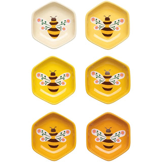 Now Designs Dishware Bowl, W4 x L3 x H1in, Bee Garden