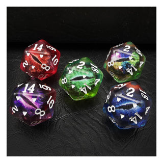 BESCON DICE Game Dice, Standard size, Dragon Eye D20 5pcs Set