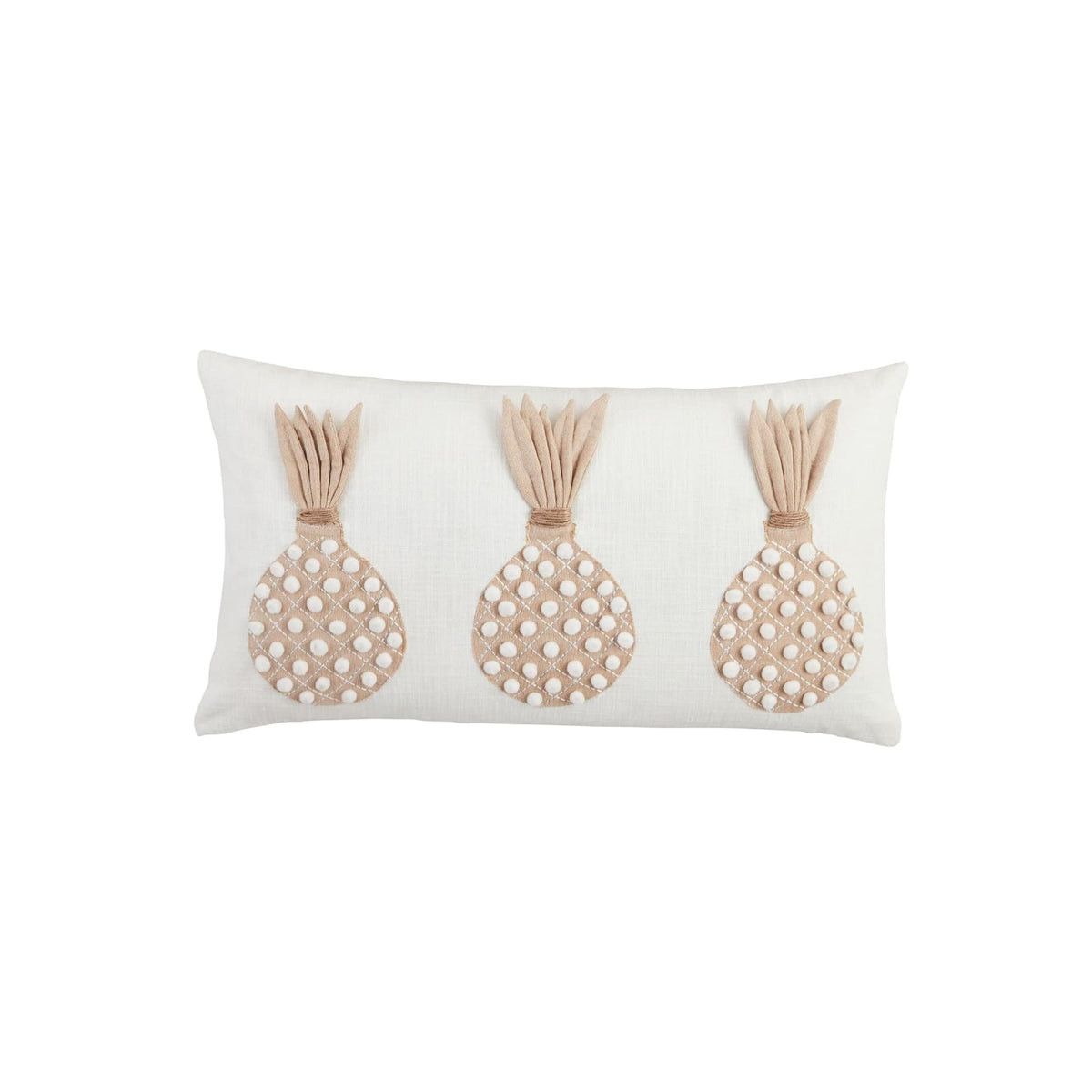 Mud Pie Pillow, 11" x 22", Taupe
