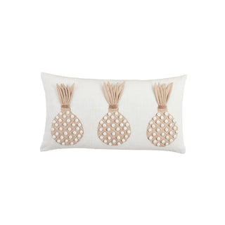 Mud Pie Pillow, 11" x 22", Taupe