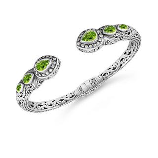 DEVATA Bracelet, Medium, Silver 925/Peridot DHK3226