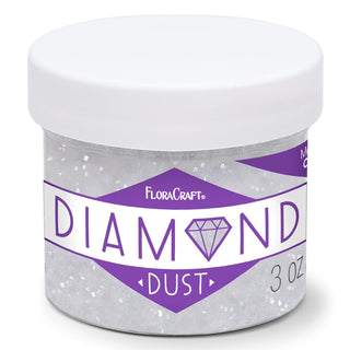 Floracraft Diamond Dust Crystal Twinklets,White