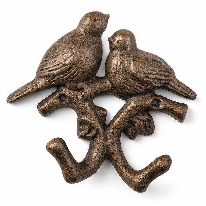 Comfy Hour 5.4 Inch Animal Bird Coat Hooks, Double Bird Key Holder