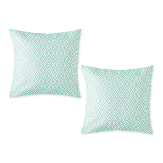 DII Decorative Pillow Cover, 18" x 18" (Pack of 2), Aqua Diamond
