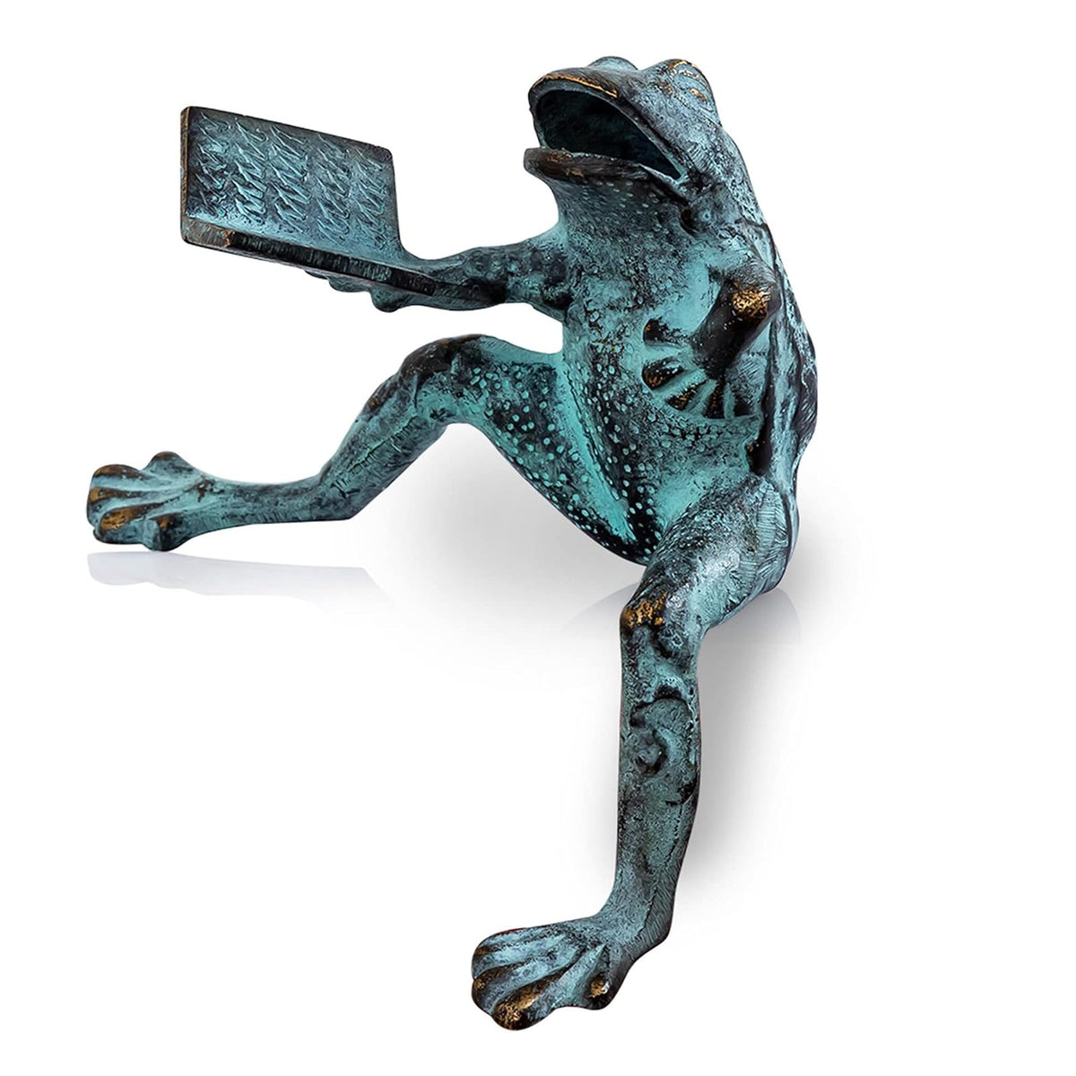 SPI Sculpture, 6 x 5.5, Teal Frog