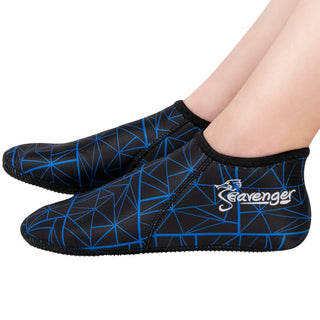 Seavenger Socks, Medium, Geometric Blue