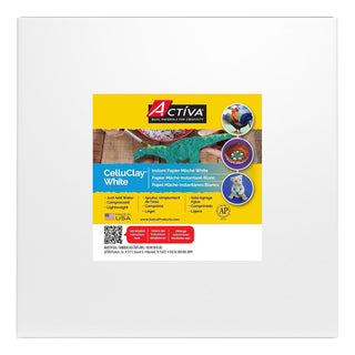 ACTVA Products CelluClay Instant Papier Mache, 24 Pound White