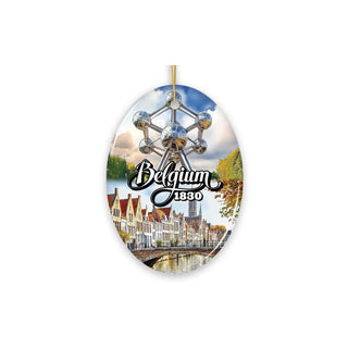 OrnamentallyYou Hanging Ornament, Charming Belgium Christmas Ornament, Iconic La