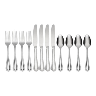 Oneida Flatware, 12 Piece Set, Metallic