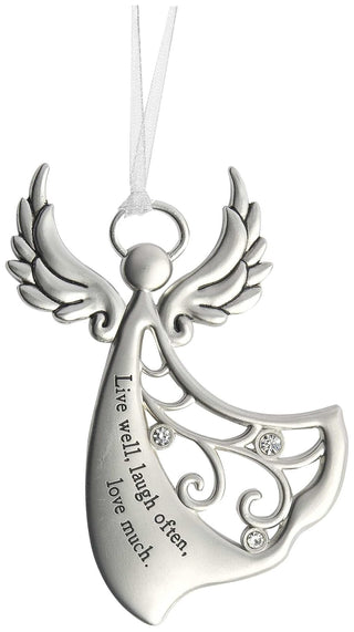 Ganz Angels by Your Side Ornament - Live Well, Laugh Often, Love Much.